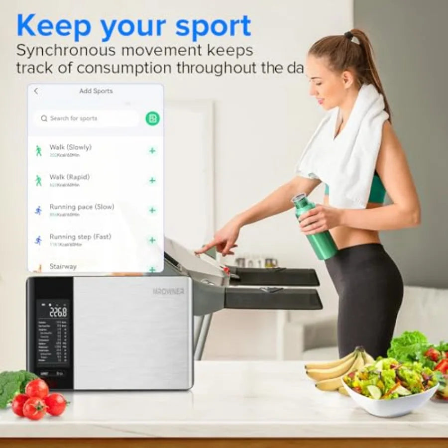 Smart Food Kitchen Scale with Nutritional Calculator Free App for Weight Loss | Nutritional Calculator, Macro Tracking