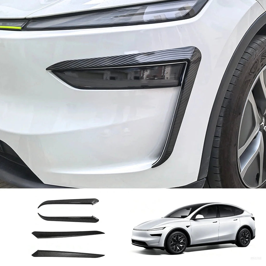 Split-Type Fog Light Trim Covers for Tesla Model Y L 2026+