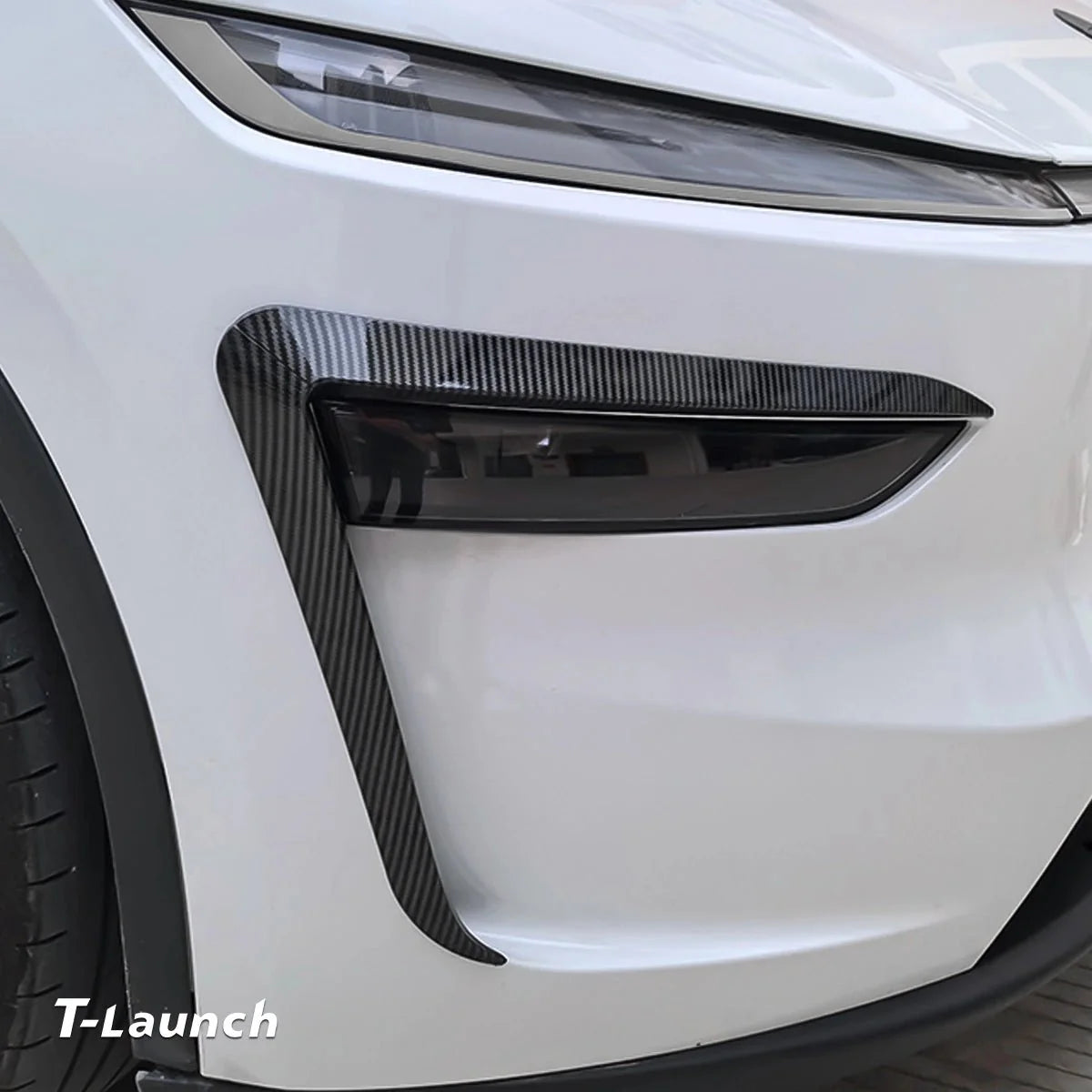 Split-Type Fog Light Trim Covers for Tesla Model Y L 2026+