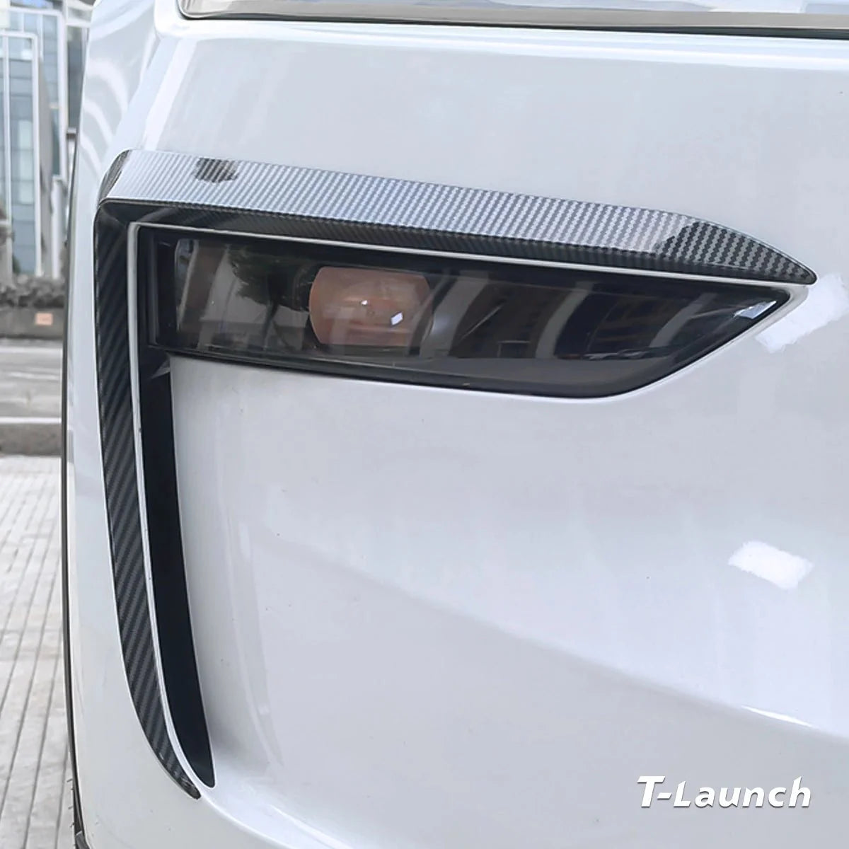 Split-Type Fog Light Trim Covers for Tesla Model Y L 2026+