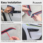 Split-Type Fog Light Trim Covers for Tesla Model Y L 2026+