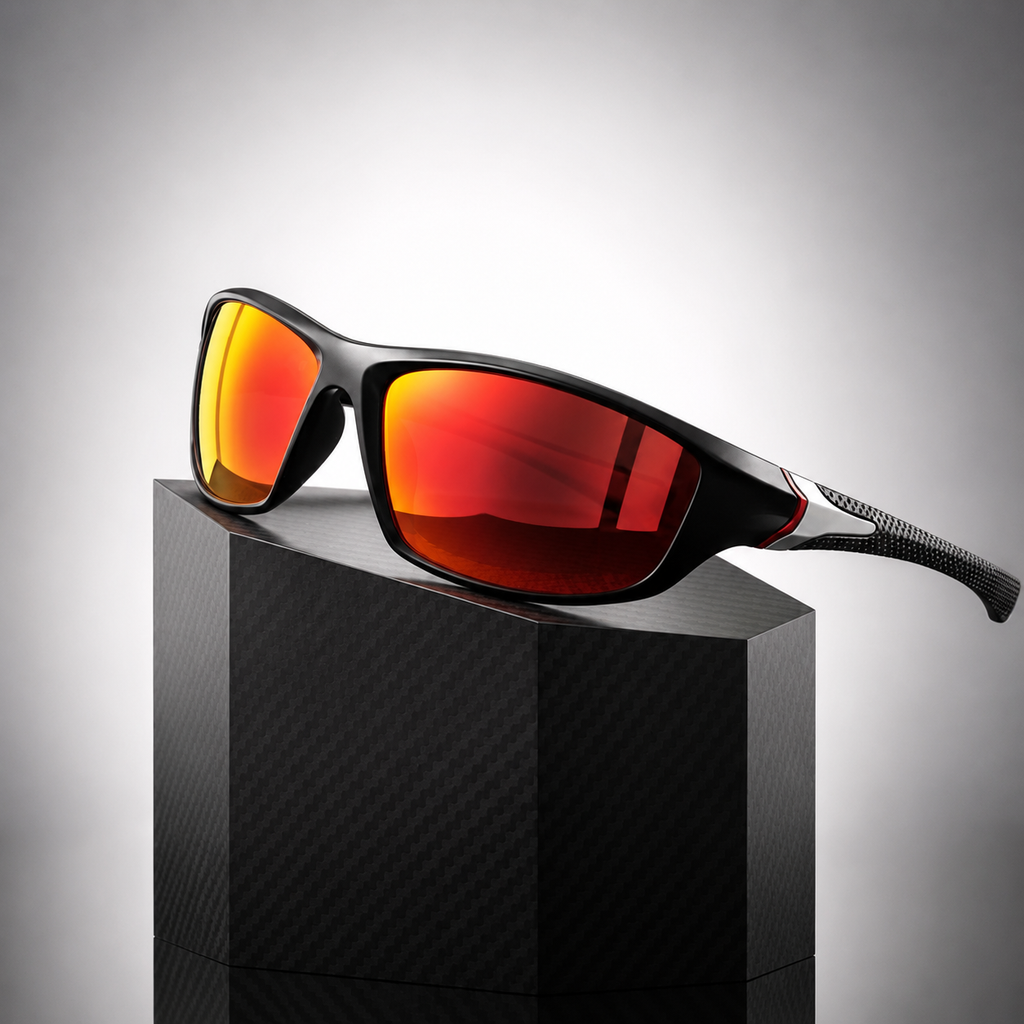 Sport Wraparound Sunglasses | Polarized UV400 Protection for Outdoor Activities | Secure Fit for Clarity and Comfort