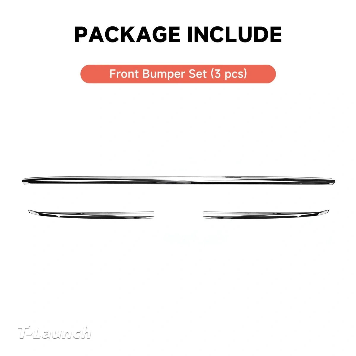 Stainless Steel Front & Rear Bumper Protection Trim for Tesla Model Y L 2026+