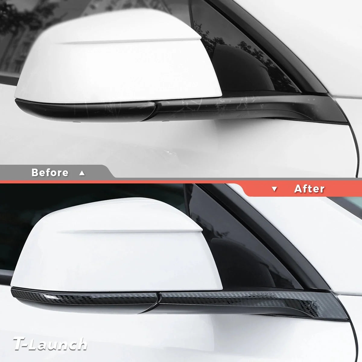 Stainless Steel Side Mirror Anti-Scratch Edge Protector Trim for Tesla Model Y Juniper 2025+/Model Y L 2026+