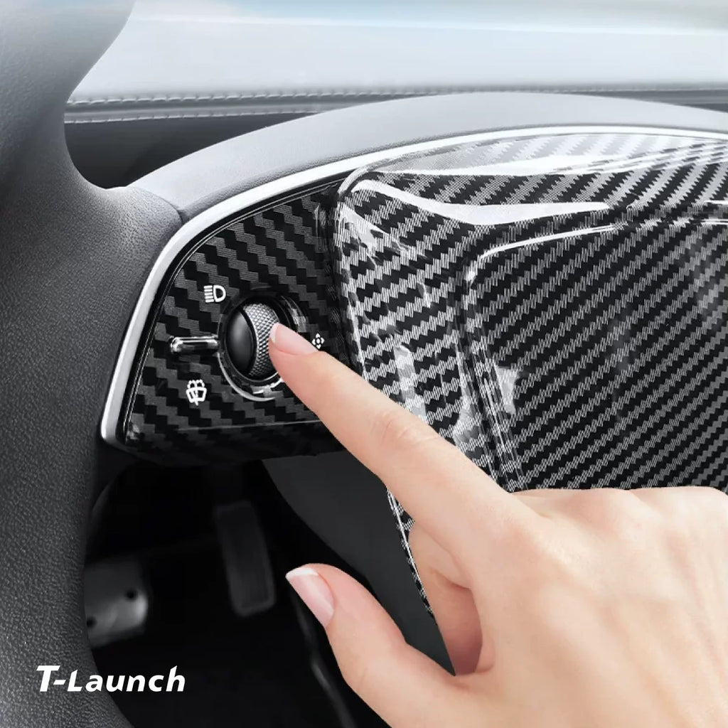 Steering Wheel Panel Decor Cover Trim for Tesla Model 3 Highland 2024+