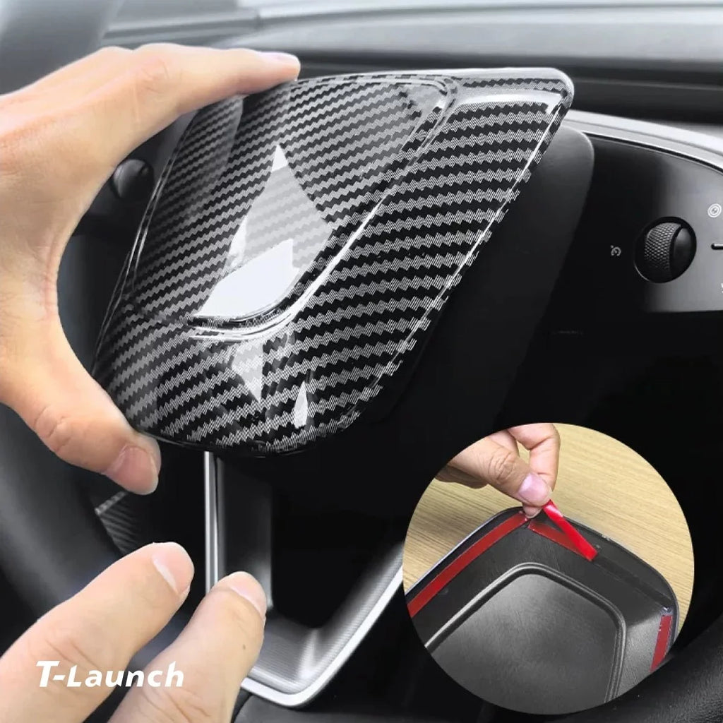 Steering Wheel Panel Decor Cover Trim for Tesla Model 3 Highland 2024+