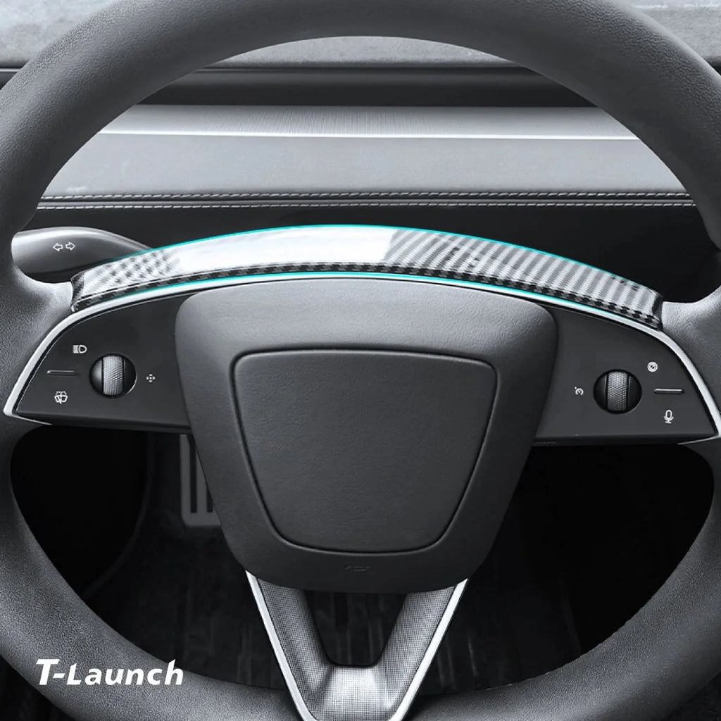 Steering Wheel Panel Decor Cover Trim for Tesla Model 3 Highland 2024+