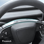 Steering Wheel Panel Decor Cover Trim for Tesla Model 3 Highland 2024+