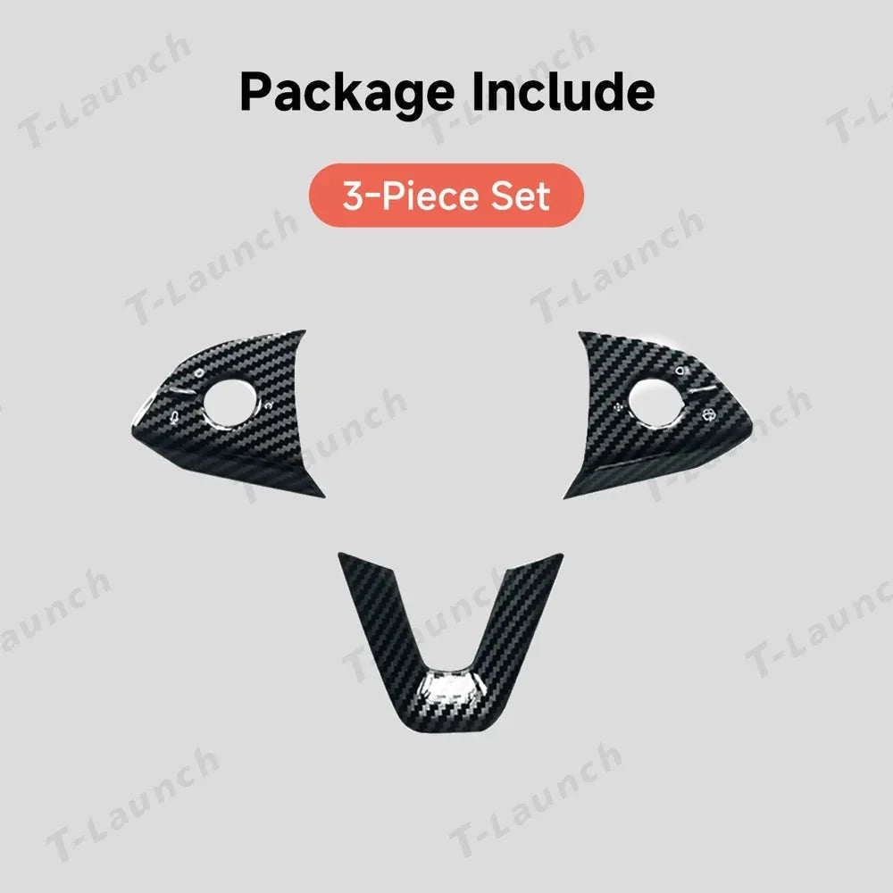 ABS Steering Wheel Trim Cover Kit for Tesla Model Y Juniper 2025+