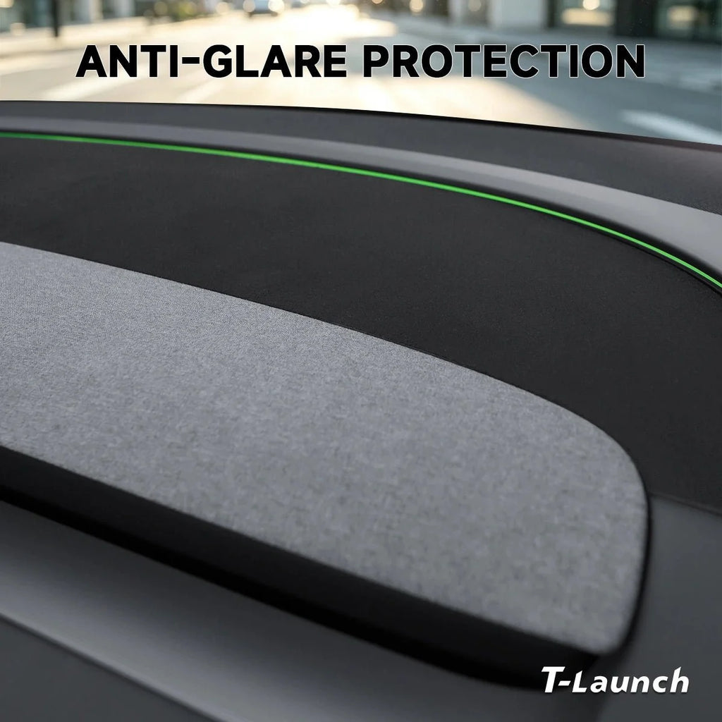 Suede Dashboard Sunshade & Anti-Glare Mat for Tesla Model Y L 2026+