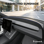 Suede Dashboard Sunshade & Anti-Glare Mat for Tesla Model Y L 2026+