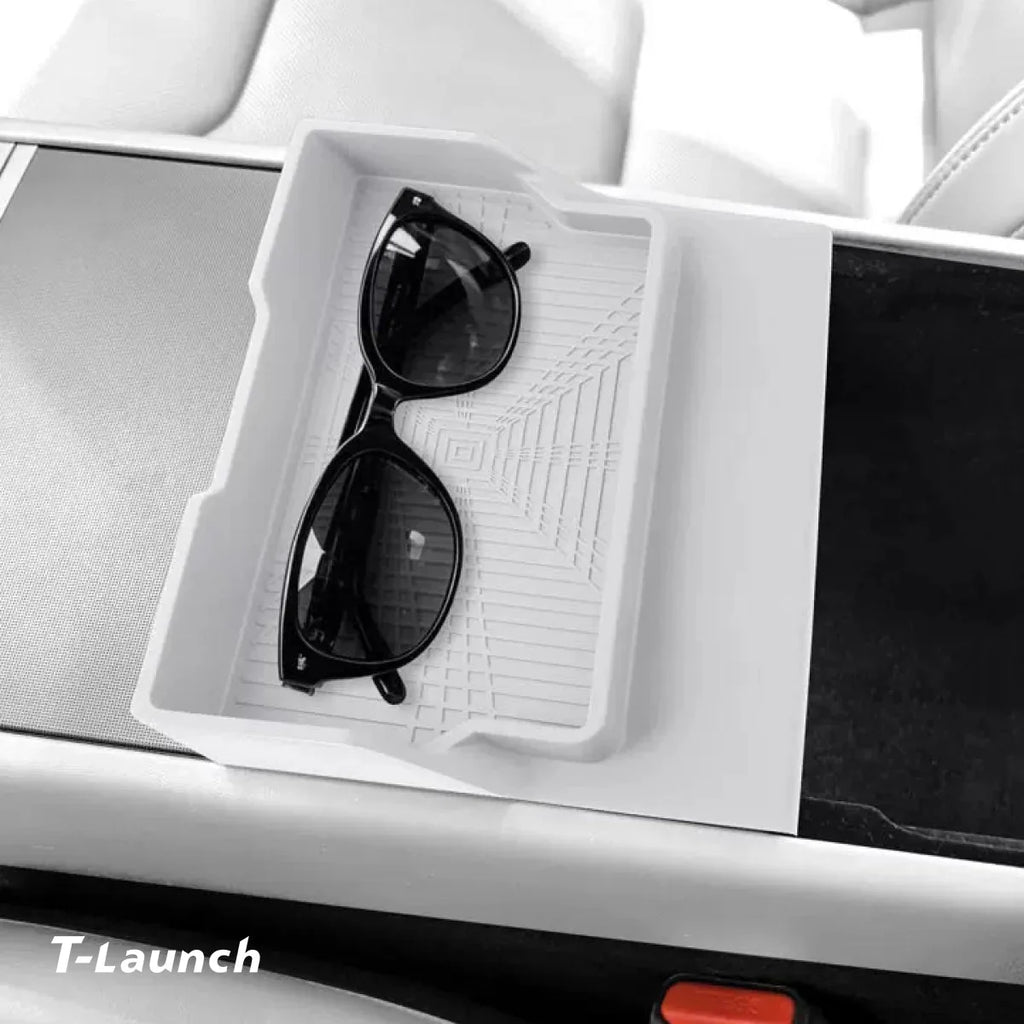 Center Console Sunglasses Storage Tray for Tesla Model 3/Y/Y L 2024+