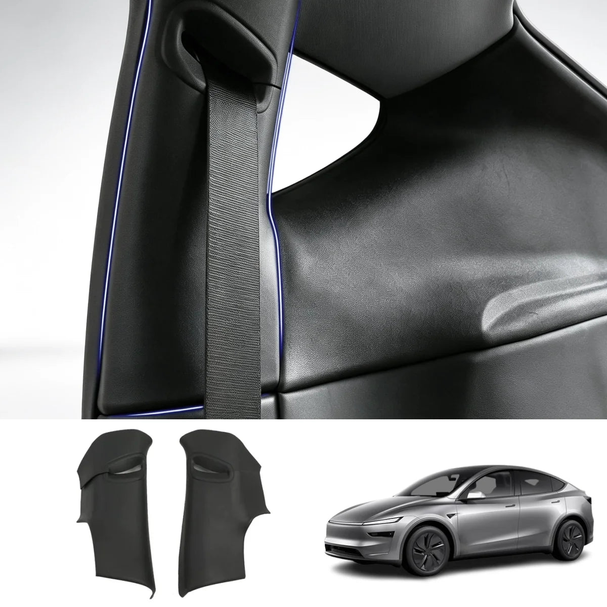 TPE C-Pillar Protector Cover for Tesla Model Y Juniper 2025+