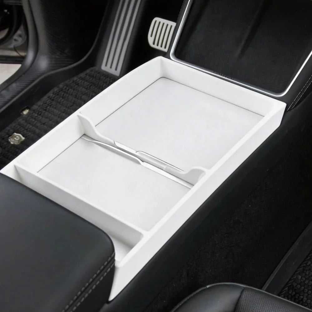 TPE Center Console Organizer Tray for Tesla Model Y Juniper / Model 3 Highland / Model YL