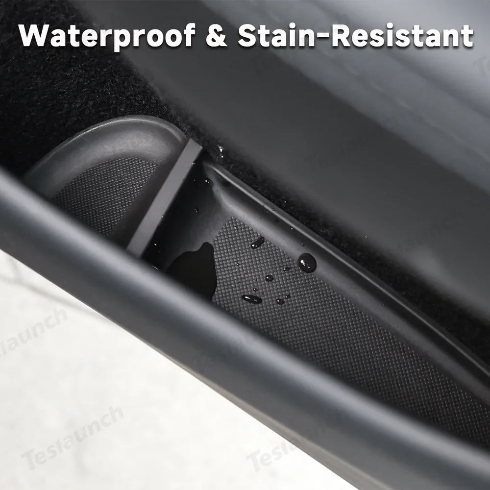 TPE Door Storage & Cup Holder Mats for Tesla Model Y Juniper 2025+