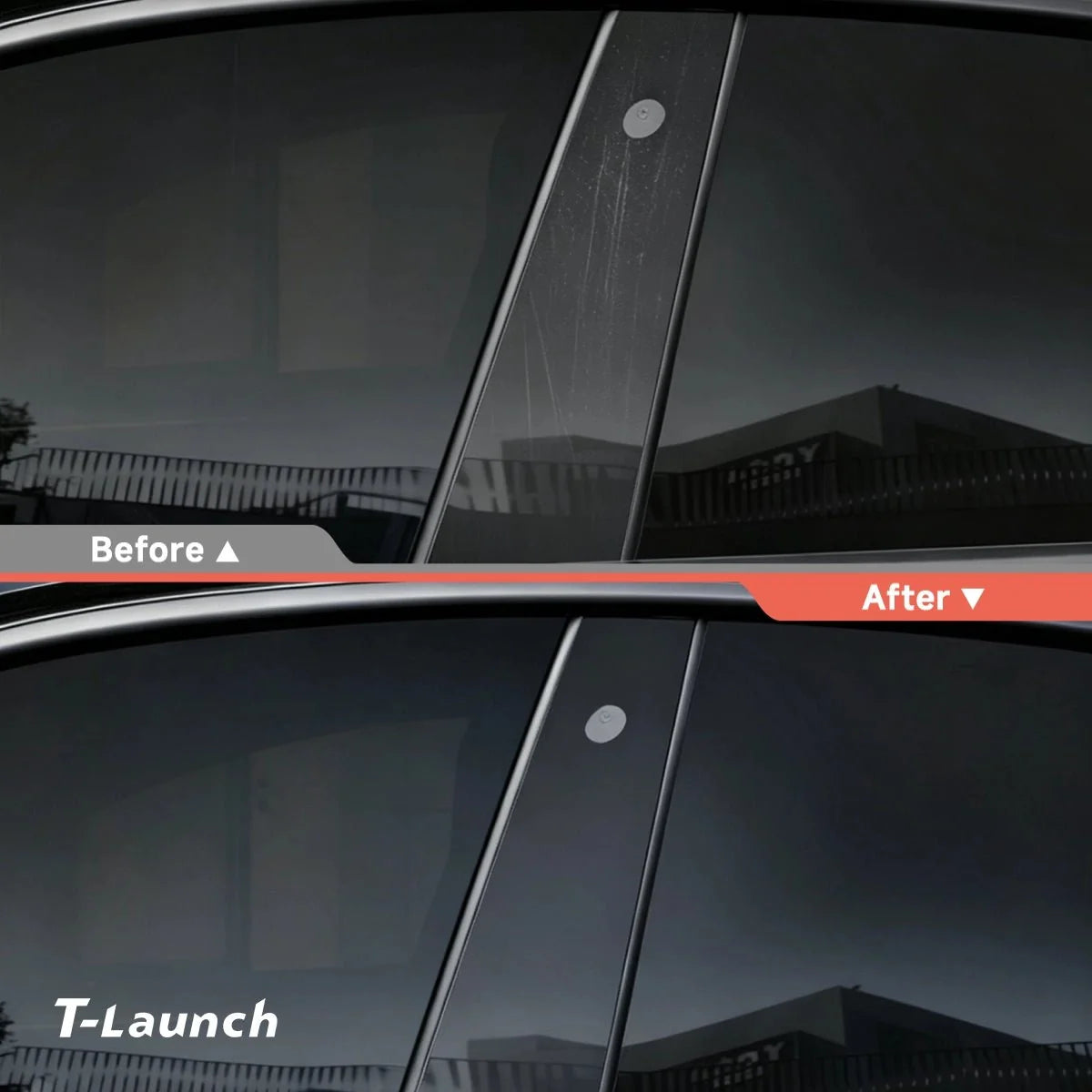 TPU B-Pillar Anti‑Scratch Protective Film for Tesla Model 3/Y 2017+