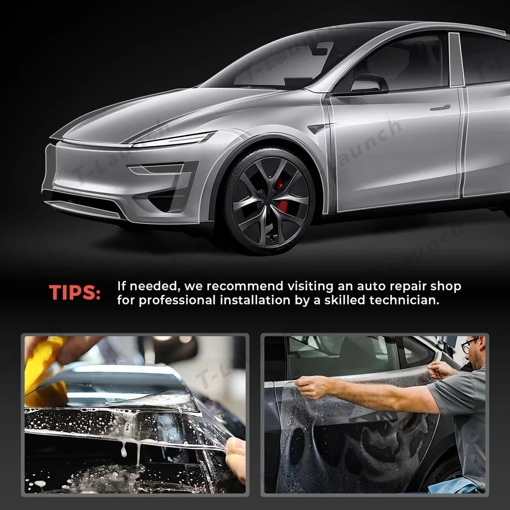Glossy TPU Invisible Full Car Paint Protection Film (PPF) for Tesla Model Y Juniper Performance 2025+