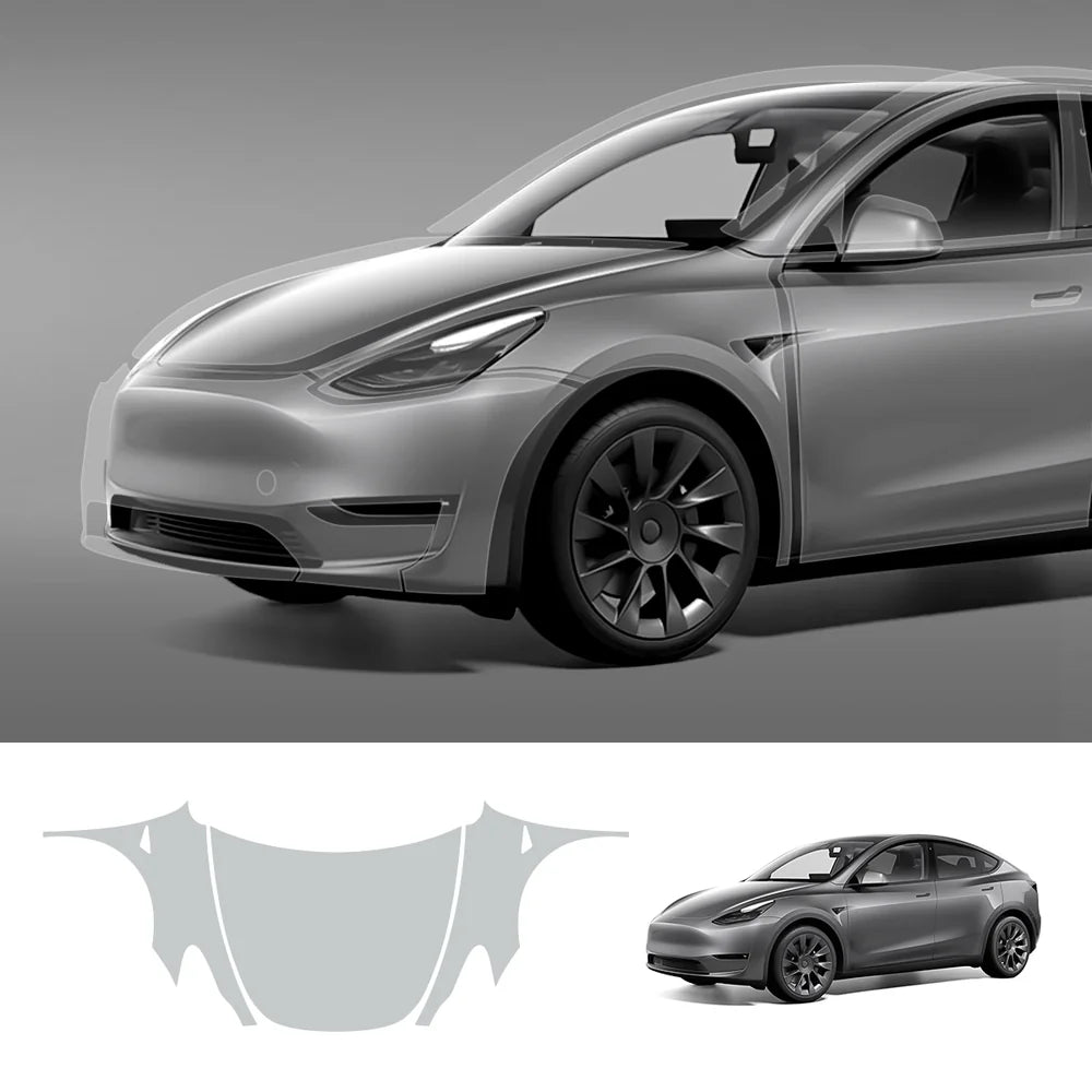 Glossy TPU Invisible Full Car Paint Protection Film (PPF) for Tesla Model Y (2020-2024)