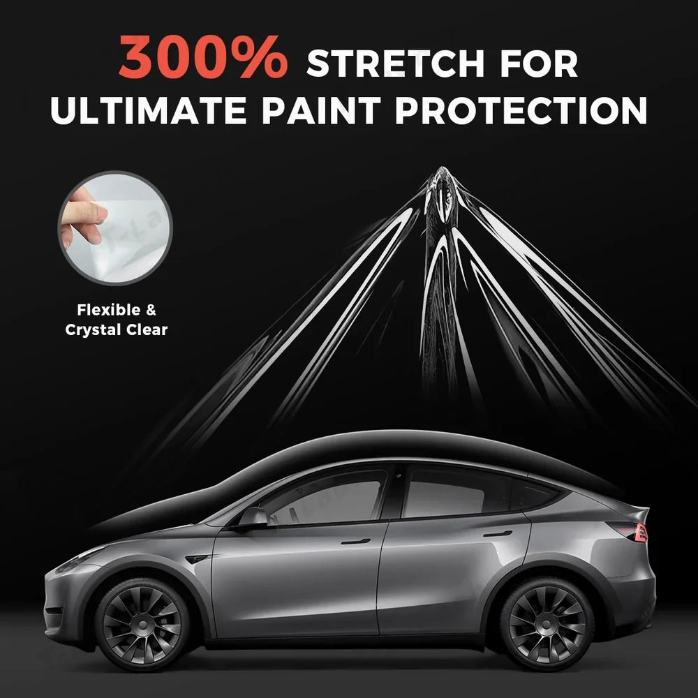 Glossy TPU Invisible Full Car Paint Protection Film (PPF) for Tesla Model Y (2020-2024)
