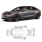 Glossy TPU Invisible Full Car Paint Protection Film (PPF) for Tesla Model 3 (2020-2023)