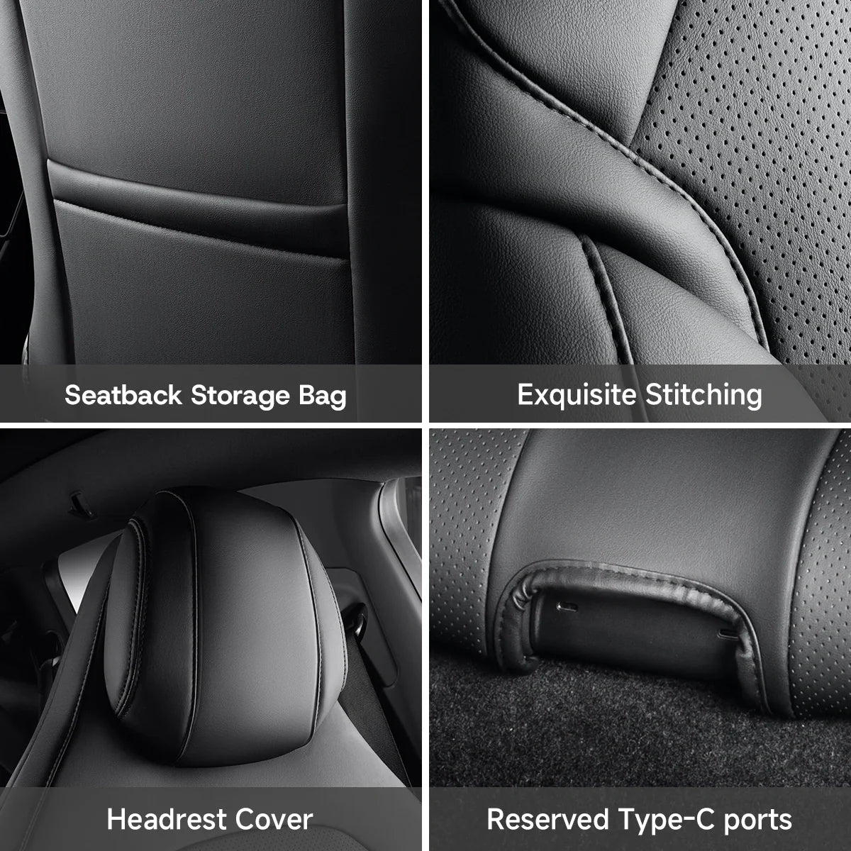 All-Inclusive Seat Cover for New Tesla Model Y L Premium 6-Seater 2026+