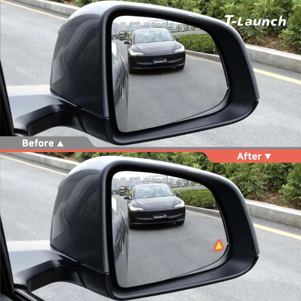 BSD Blind Spot Warning Mirror Glass for Tesla Model 3 2021+ (2PCS Set)