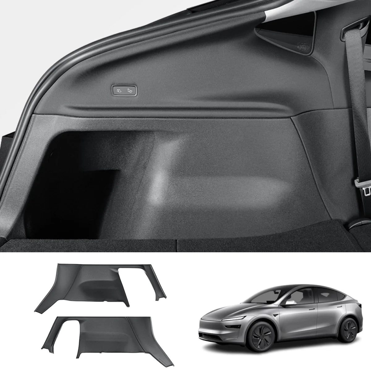 TPE Trunk Side Panel Protector Covers for Tesla Model Y Juniper 2025+