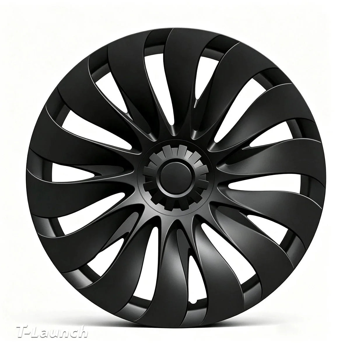 Turbine-Style Hubcaps Wheel Covers for 2026 Tesla Model Y Standard 18'' Aperture Wheels (Set of 4)