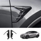ABS Turn Signal & Side Camera Covers with Air Blades for Tesla Model Y L 6-Seater 2026+