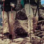 Ultralight Trekking Poles | Adjustable Length with EVA Grip Handles | Durable Support for Hiking and Camping