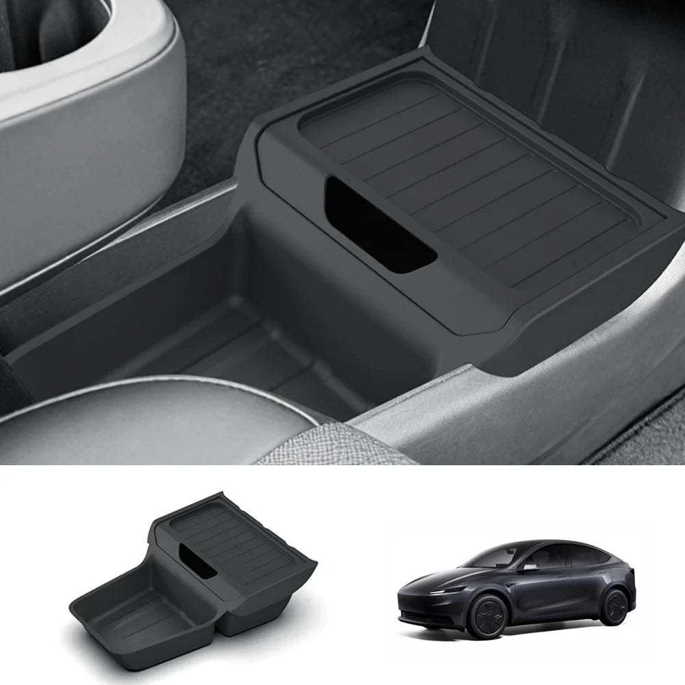 Under Center Console Organizer Tray for Tesla Model Y Standard 2026+