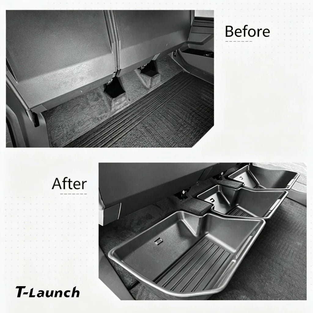 Rear Under-Seat Storage Box for Tesla Cybertruck 2024+