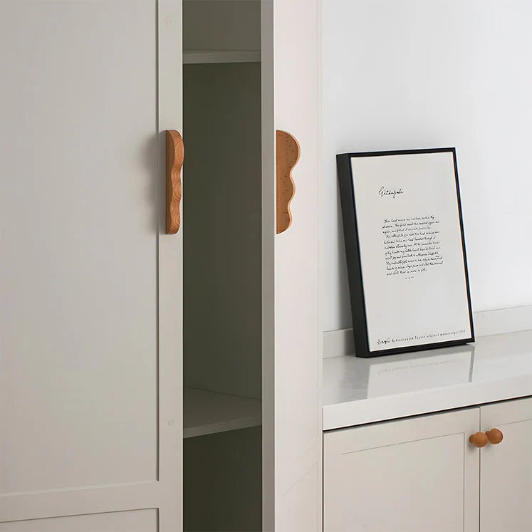 Artisanal Wavy Wood Cabinet Pulls
