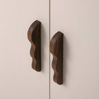 Artisanal Wavy Wood Cabinet Pulls