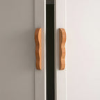 Artisanal Wavy Wood Cabinet Pulls