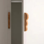 Artisanal Wavy Wood Cabinet Pulls