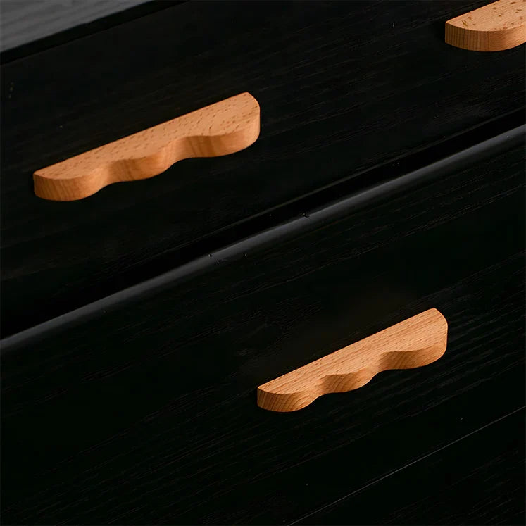 Artisanal Wavy Wood Cabinet Pulls
