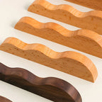 Artisanal Wavy Wood Cabinet Pulls
