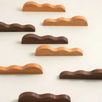 Artisanal Wavy Wood Cabinet Pulls