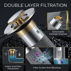 Pop-up Anti Clogging Drain Sink Strainer Filter
