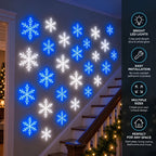 ❄️ 4PCS LED Snowflake Wall Light Set