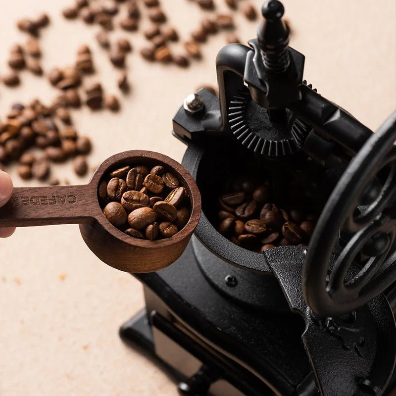 Vintage Metal Coffee Grinder | Hand Crank Burr Grinder with Ceramic Core | Consistent Grinding for Coffee Lovers