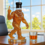 Miroken | Whiskey Decanter Funny Bigfoot Glass Bottle