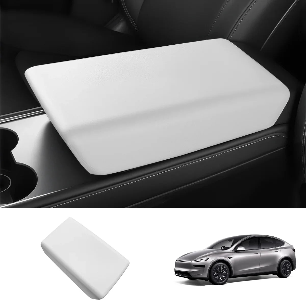 TPE Center Console Armrest Cover for Tesla Model Y L 2026+
