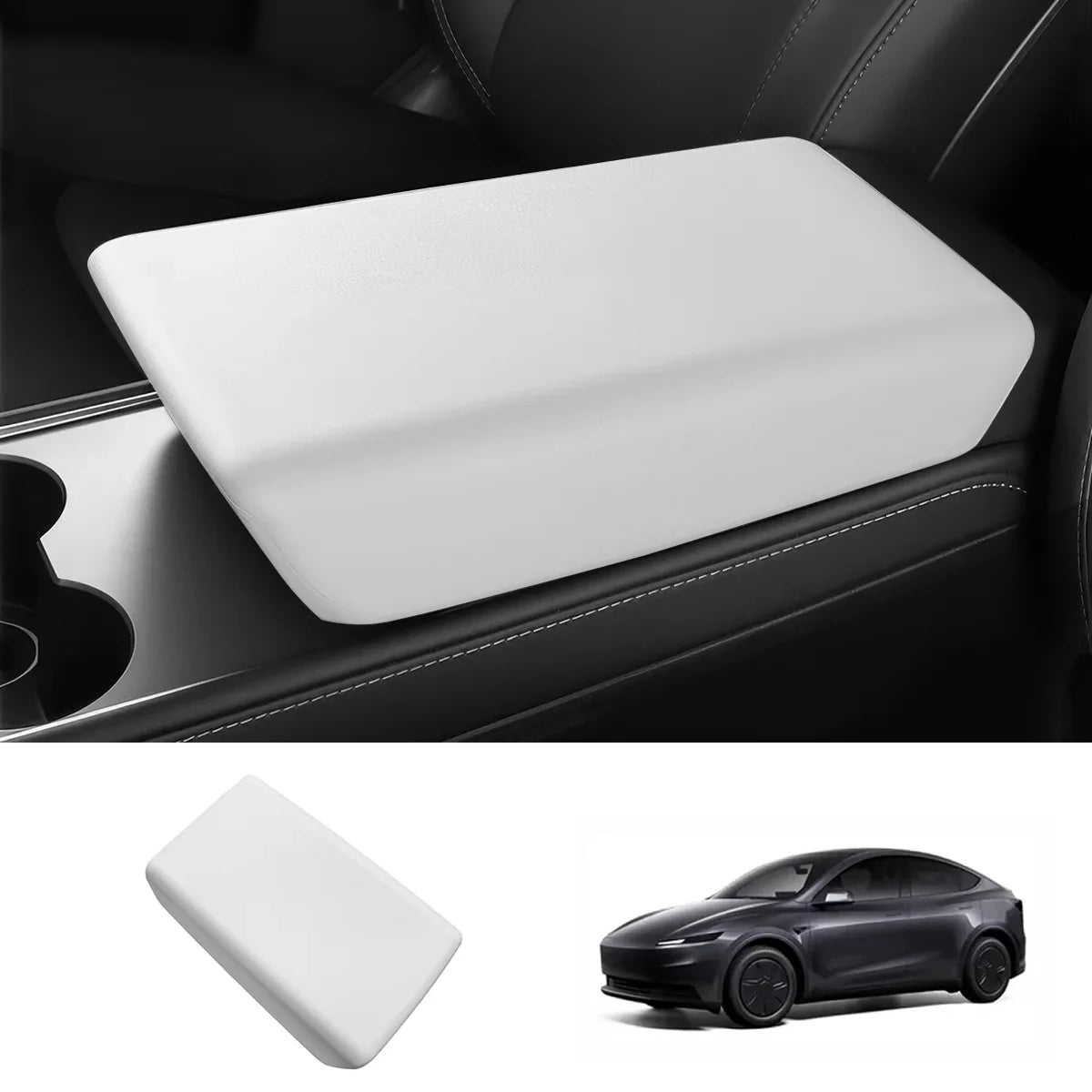 TPE Center Console Armrest Cover for Tesla Model Y Standard 2026+