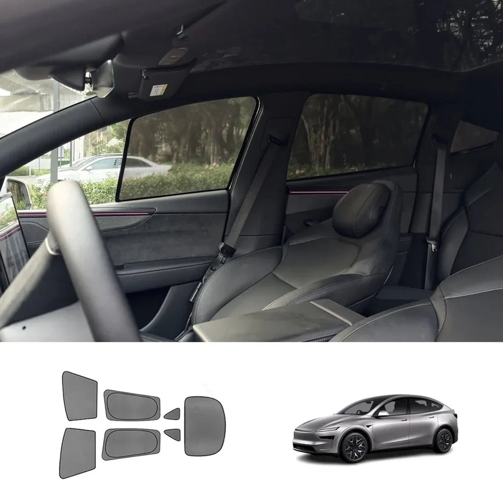 Window Sunshade Mesh Set UV Protection for Tesla Model YL 6-Seater 2026+