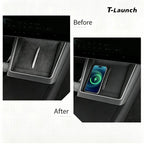 Silicone Center Console Wireless Charging Mat for Tesla Model Y L 2026+