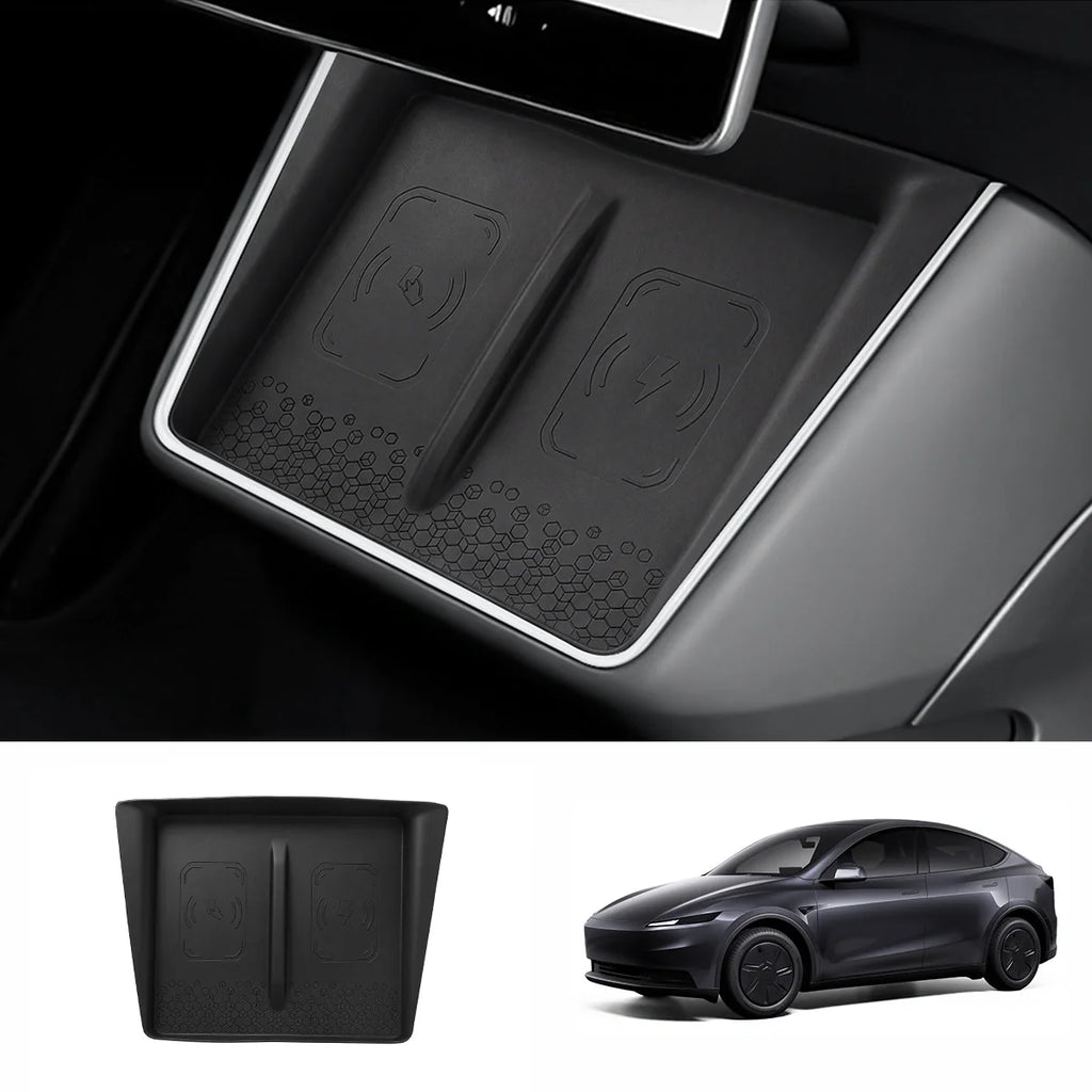 Silicone Wireless Charging Pad Mat Protector for Tesla Model Y Standard 2026+