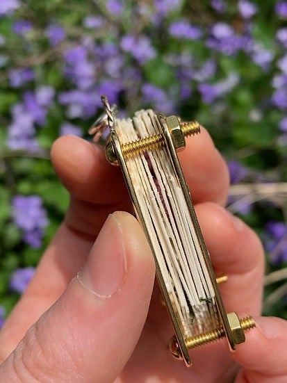 Miroken | Mini Flower Press | Compact Botanical Keepsake Maker | Portable Craft Tool