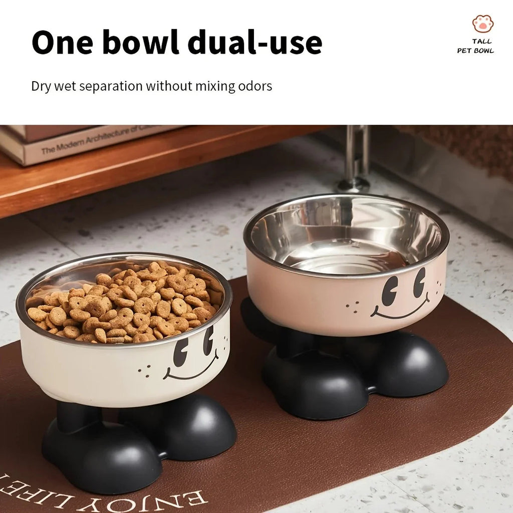 Elevated Stainless Steel Pet Bowl Set